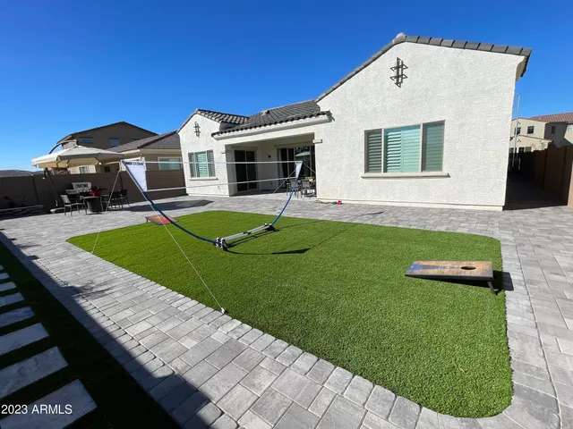 a view of a house with a outdoor space
