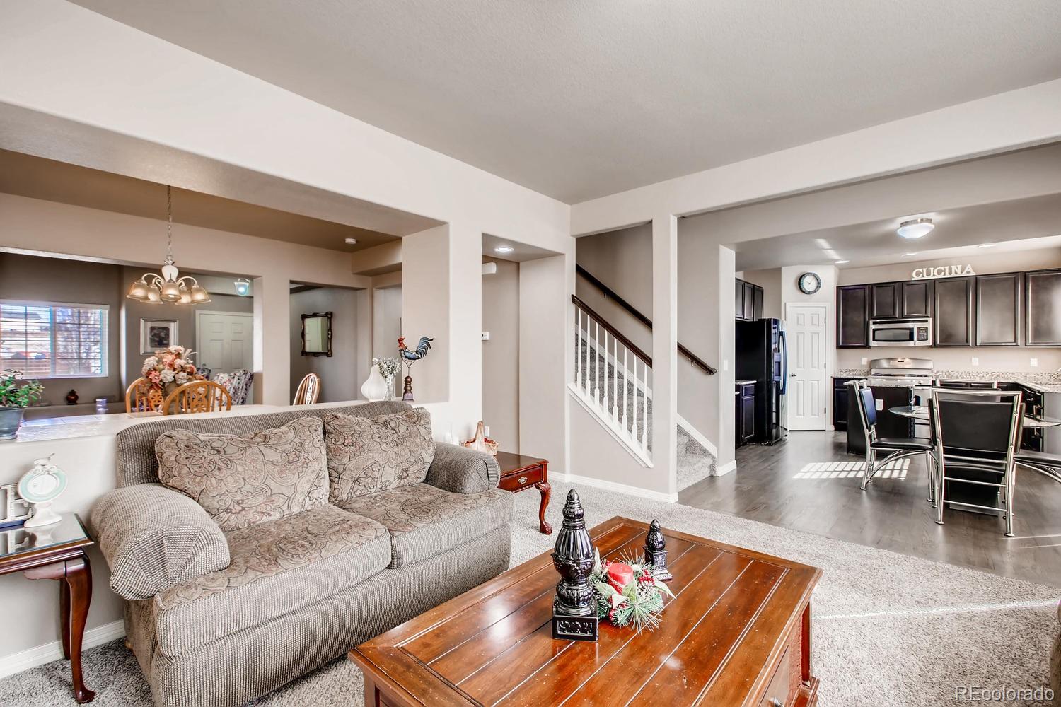 2184 Reed Grass Way Colorado Springs, CO 80915 - Photo 2 of 29 a living room with furniture wooden floor and a large window