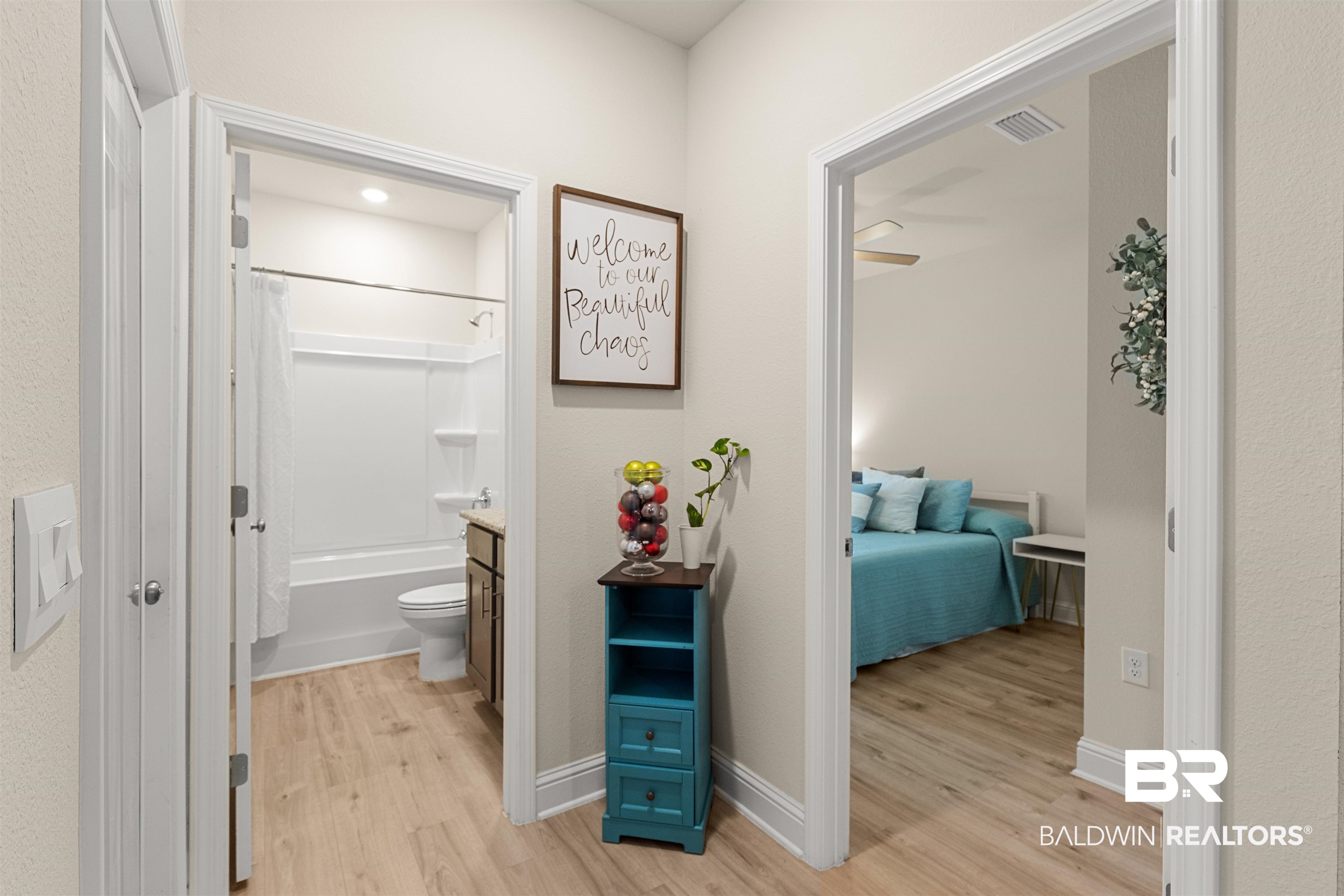 1857 Carly Street Foley, AL 36535 - Photo 22 of 42 Hall featuring light hardwood / wood-style floors