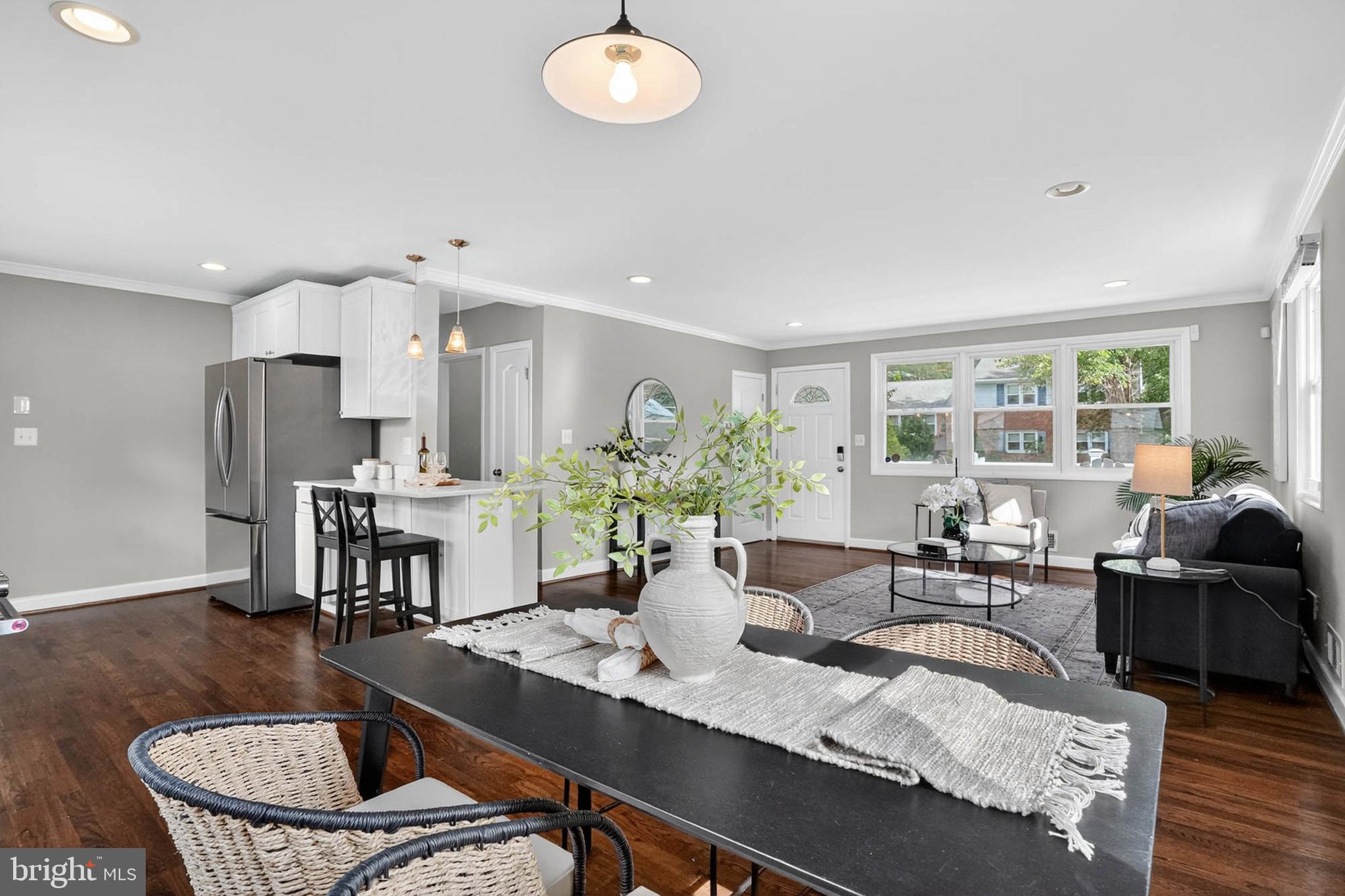1920 Drummond Road Catonsville, MD 21228 - Photo 15 of 45 a living room with furniture kitchen view and a large window