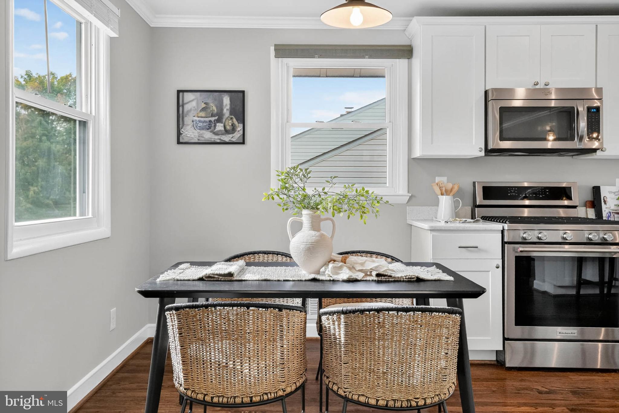 1920 Drummond Road Catonsville, MD 21228 - Photo 10 of 45 a view of kitchen with microwave stove and cabinets