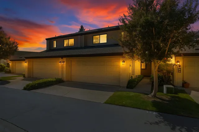 a front view of a house having yard