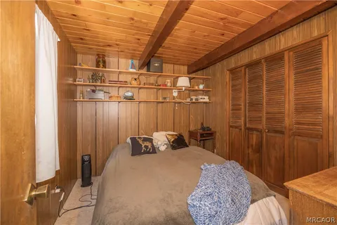 a balcony with couch