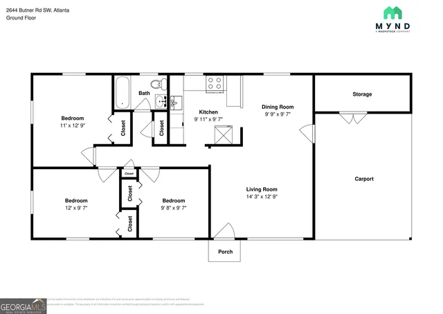 $1,575 | 2644 Butner Road, Atlanta, GA 30331