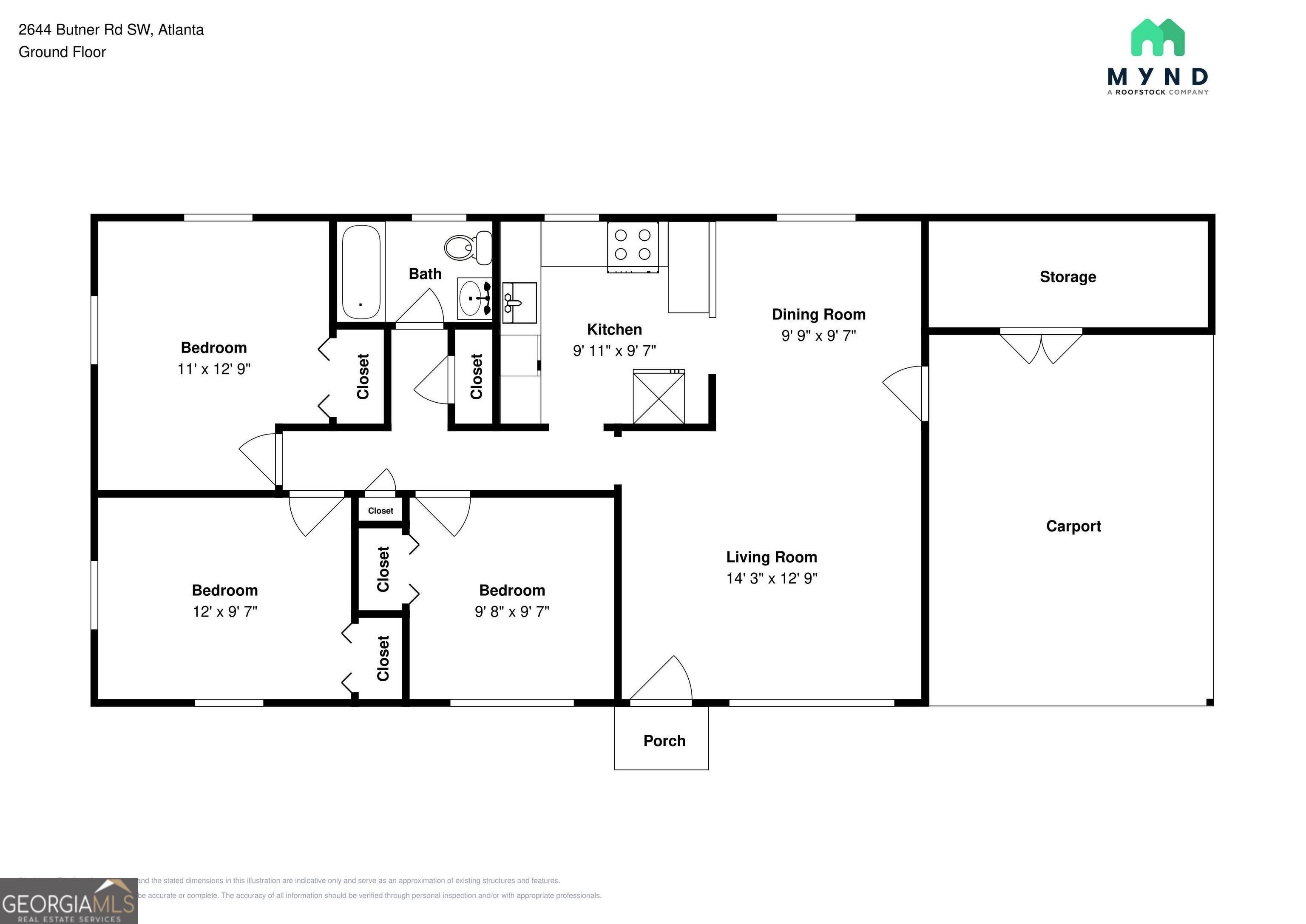 2644 Butner Road Atlanta, GA 30331 - Photo 21 of 21 a picture of a wall with a white and white wall