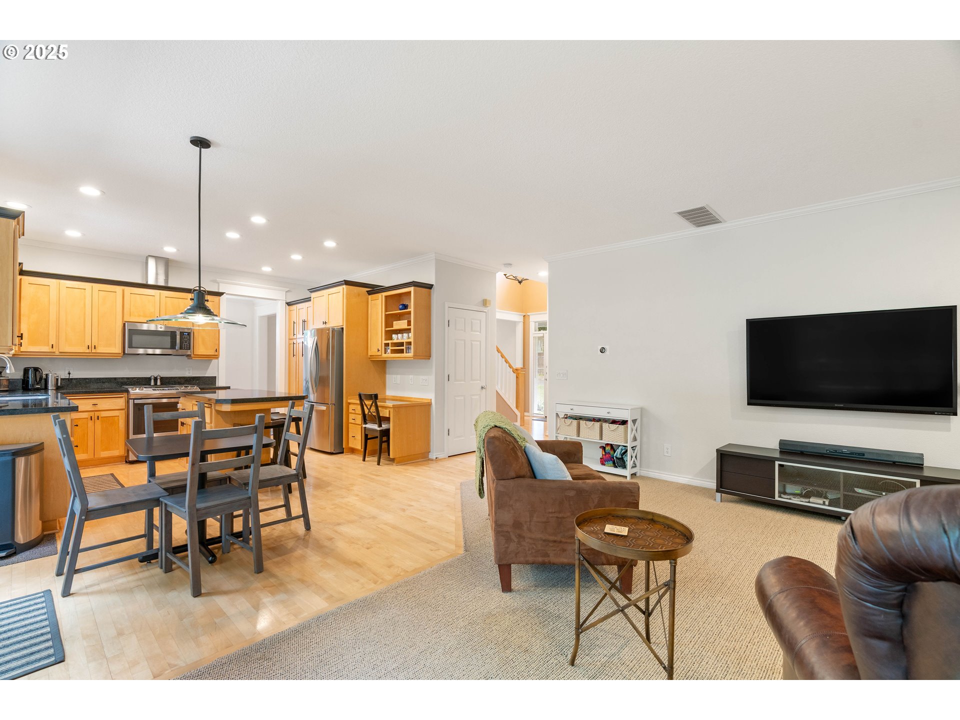 4014 Southwest 96th Avenue Portland, OR 97225 - Photo 15 of 48 a living room with furniture and a flat screen tv