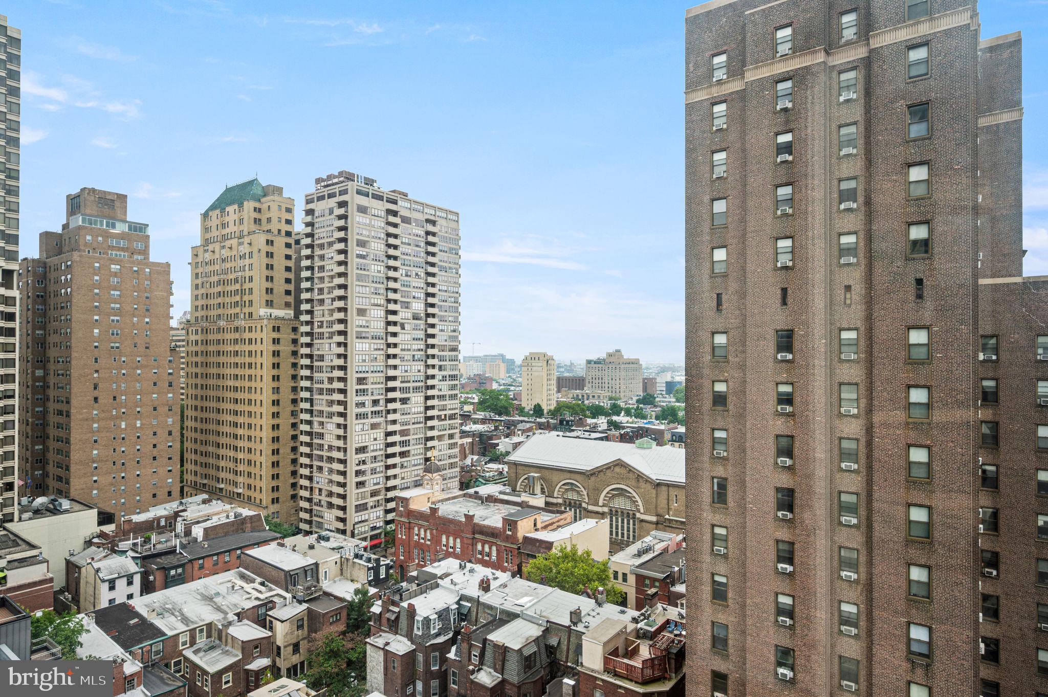 2020 Walnut Street, Unit 19LM Philadelphia, PA 19103 - Photo 36 of 60 a view of a city with tall buildings