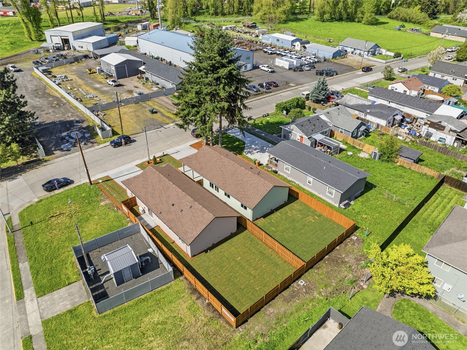 204 Douglas Street Longview, WA 98632 - Photo 7 of 31 an aerial view of a house with a swimming pool yard and outdoor seating