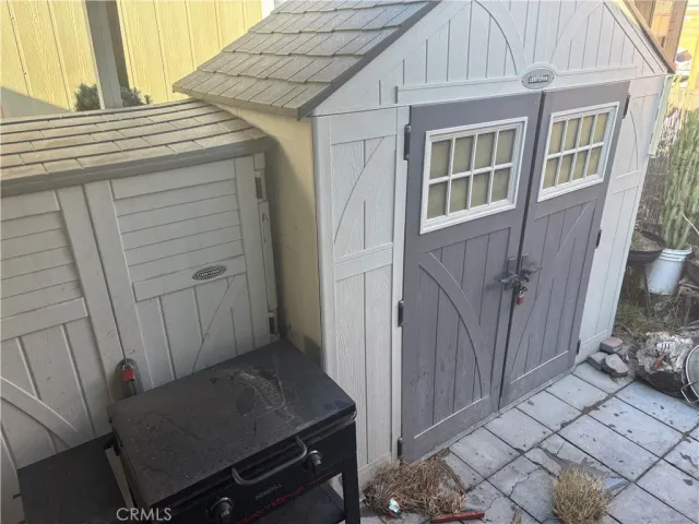 a view of a house with a door