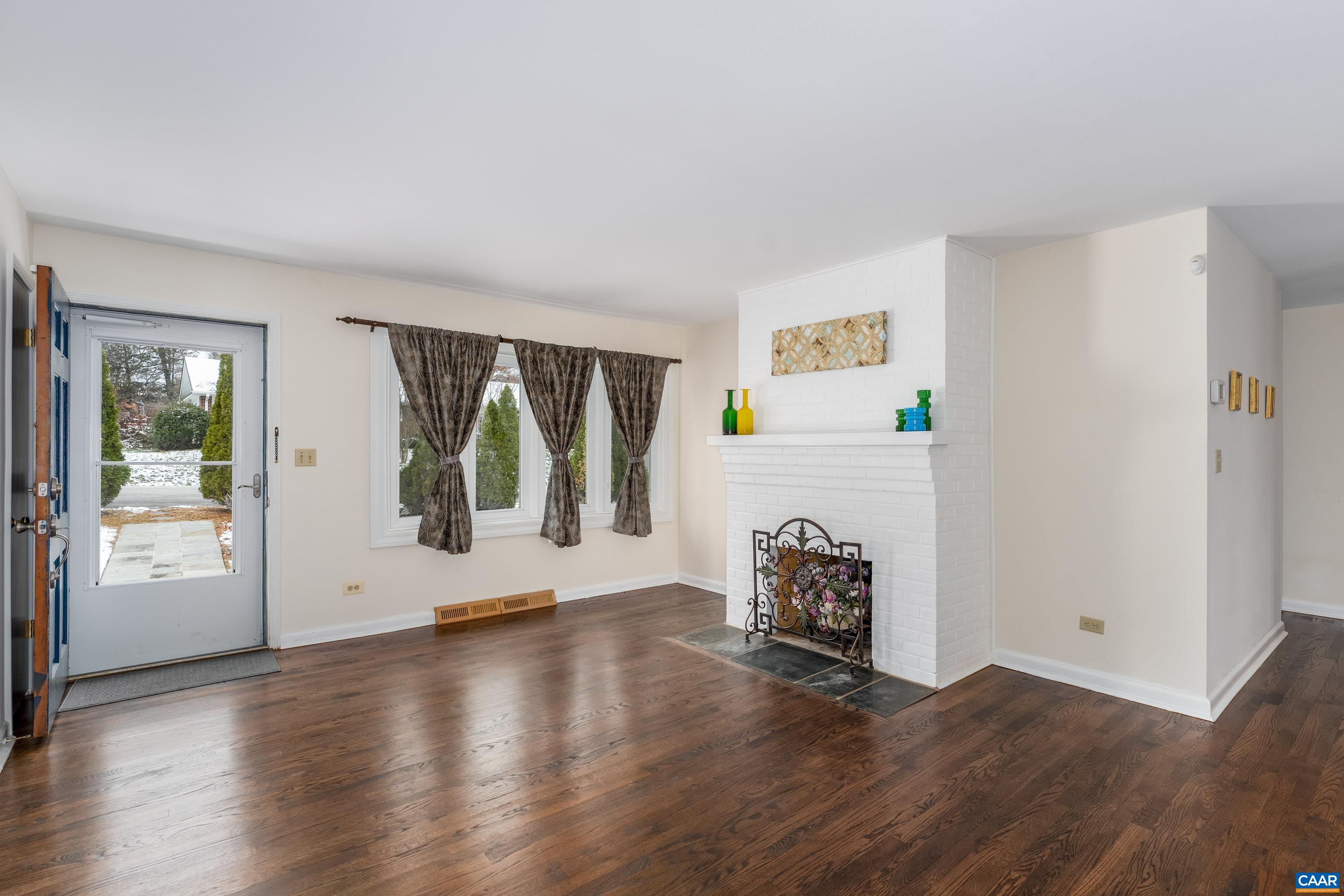 150 North Bennington Road Charlottesville, VA 22901 - Photo 10 of 35 with fireplace & 2nd down hardwodod floors no carpet this house