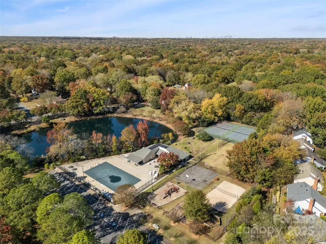 an aerial view of residential house with outdoor space