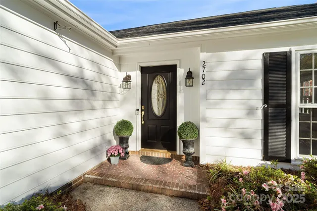a front view of a house with entryway