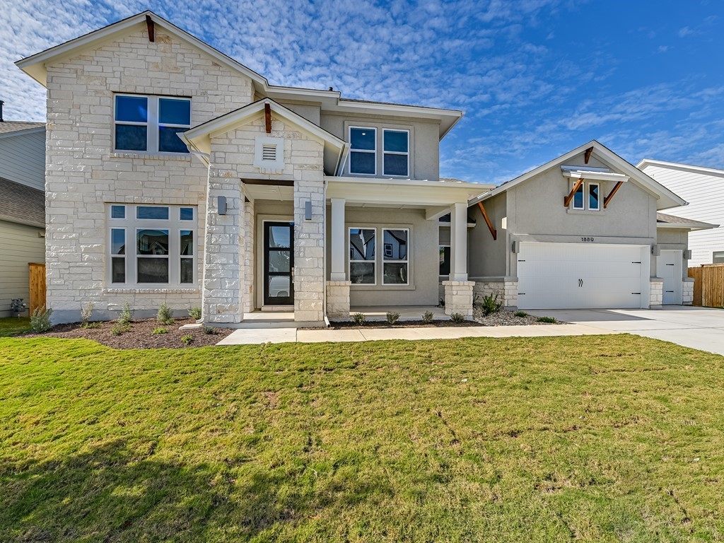 1889 Headwaters Boulevard Dripping Springs, TX 78620 - Photo 1 of 1 a house view with swimming pool in front of it