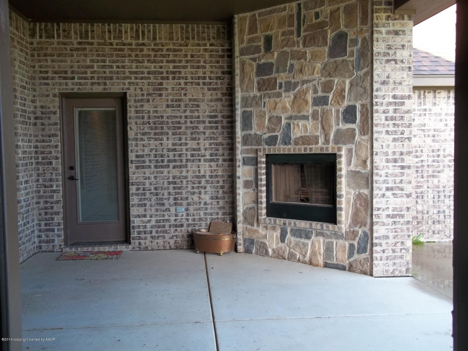 6701 Big Boulder Road Amarillo, TX 79118 - Photo 31 of 44 Back Patio Fireplace