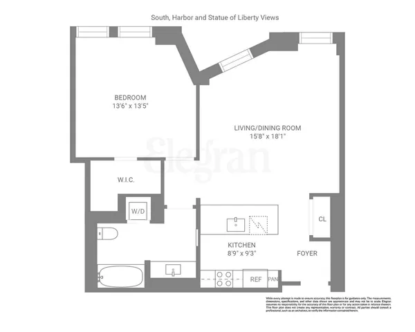 $1,060,000 | 333 Rector Place, Unit PH2S | Battery Park City