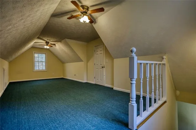 a view of an entryway with a fan