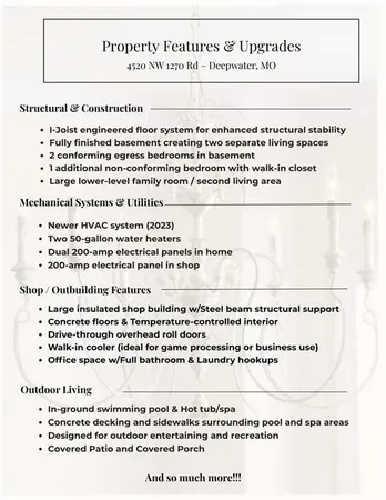 $699,900 | 4520 Northwest 1270th Road, Deepwater, MO 64740