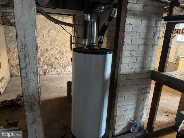 a view of water heater room