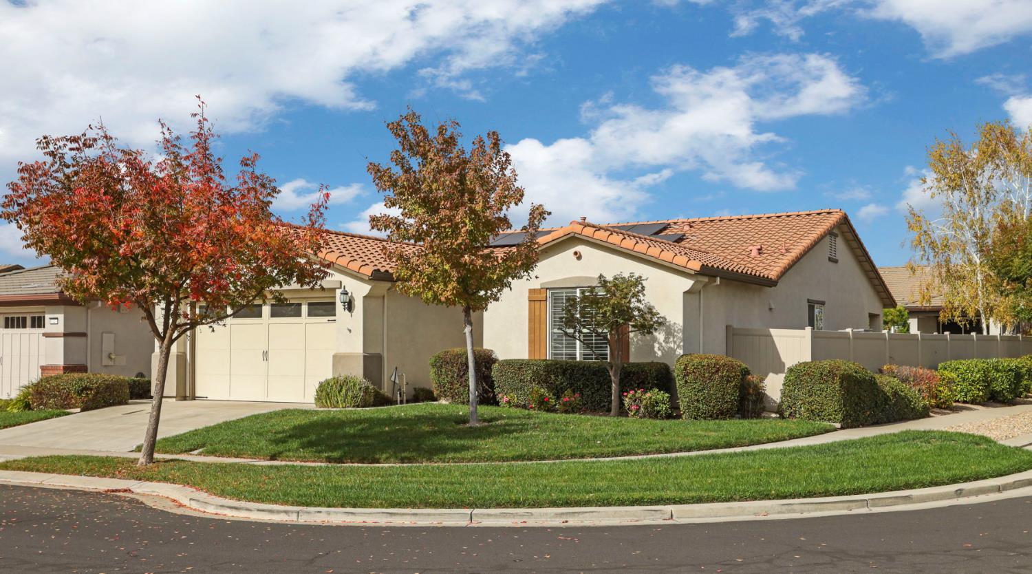 1709 Fox Trot Way Manteca, CA 95336 - Photo 1 of 24 a view of a white house next to a yard with big trees