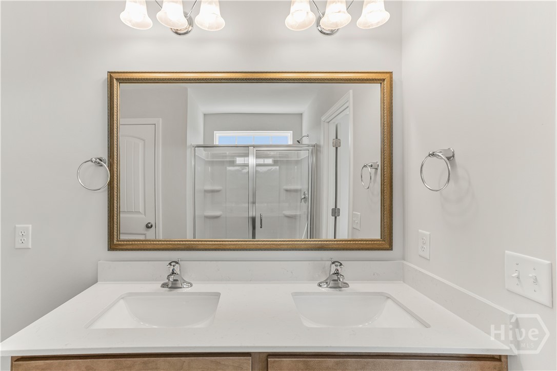 221 Hasty Point Road Rincon, GA 31326 - Photo 17 of 40 Primary Bathroom 2 Sink Quartz Vanity Top
