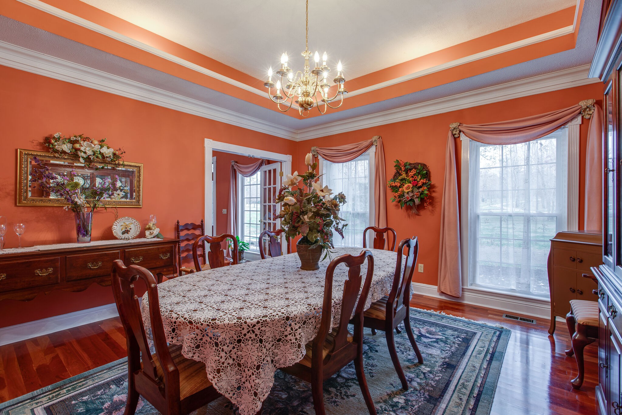 7217 Kingston Road Fairview, TN 37062 - Photo 8 of 50 a view of a dining room with furniture and chandelier