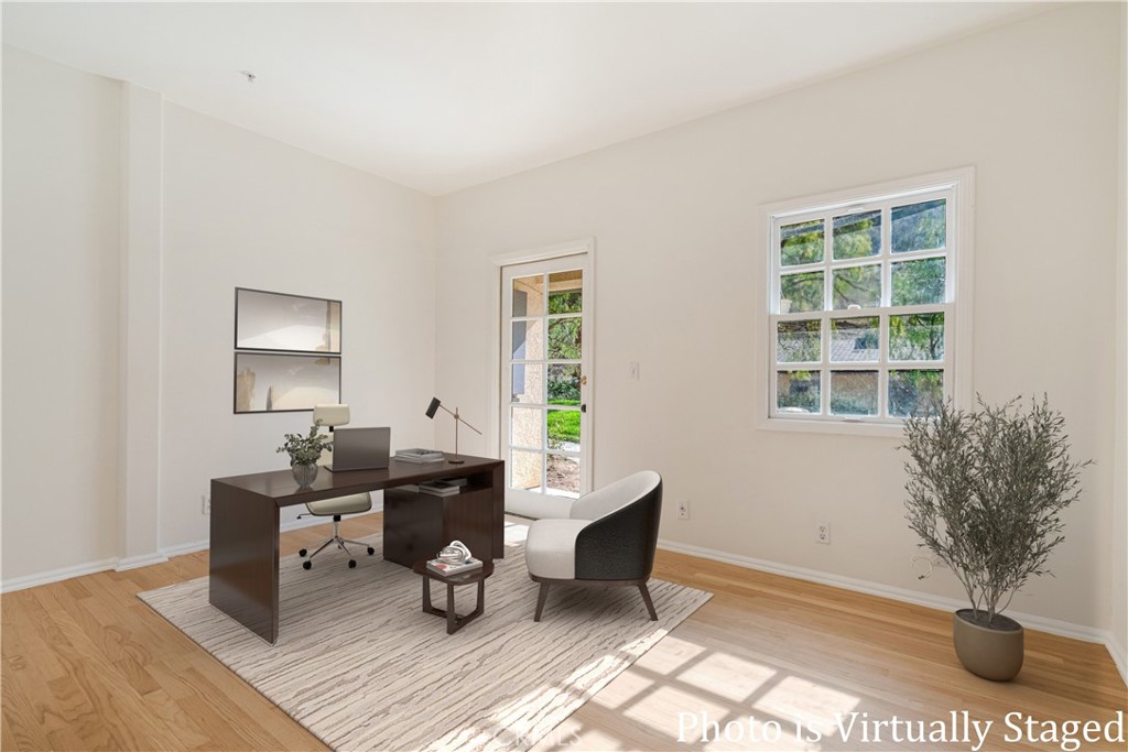78 North Coolwater Road Bell Canyon, CA 91307 - Photo 25 of 46 a workspace with furniture window and wooden floor