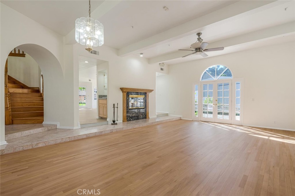78 North Coolwater Road Bell Canyon, CA 91307 - Photo 9 of 46 wooden floor in an empty room with a window