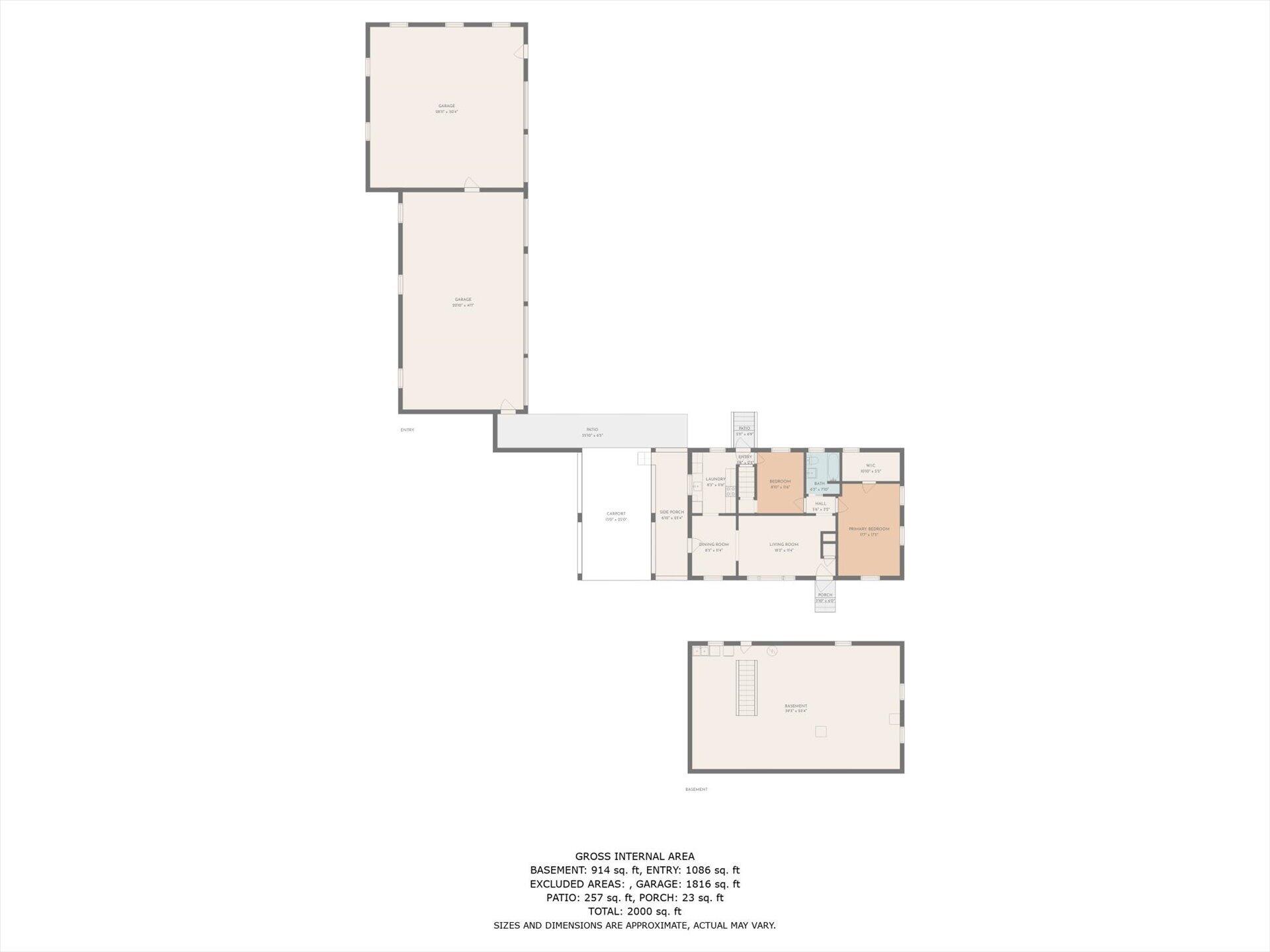 3526 Rutrough Road Southeast Roanoke, VA 24014 - Photo 33 of 33 a picture of a floor plan