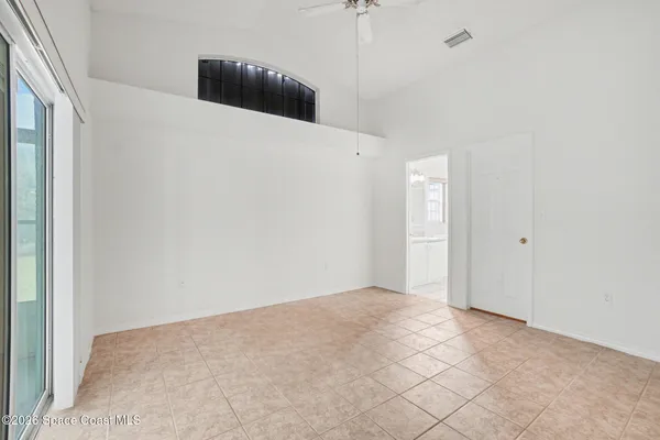 a view of an empty room