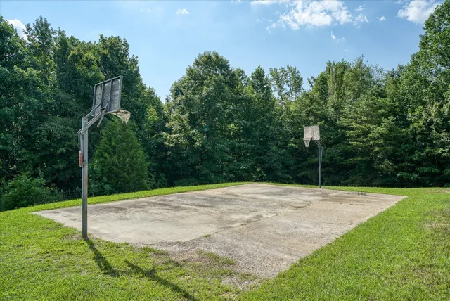 a view of house with a yard