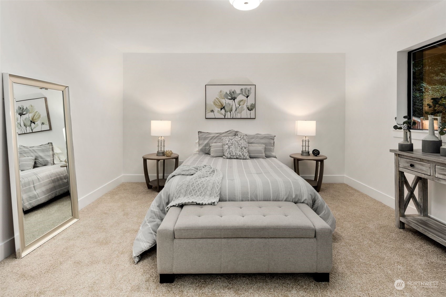 21109 Shell Valley Road Edmonds, WA 98026 - Photo 14 of 40 a bedroom with a bed and a couch