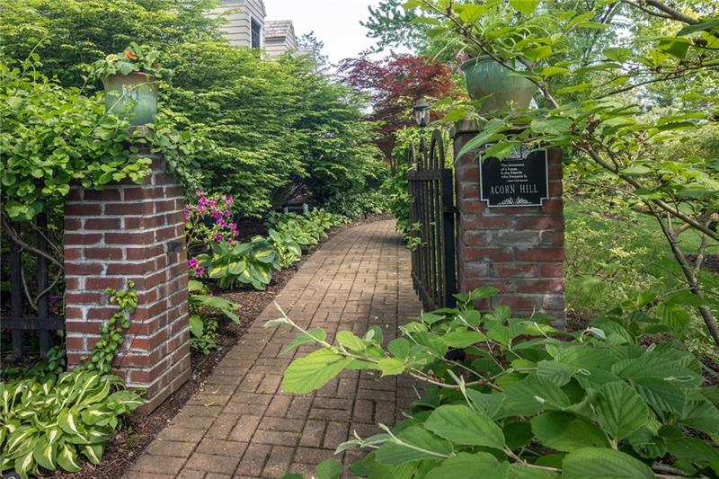 The 'Acorn Hill' estate's entrance ...  