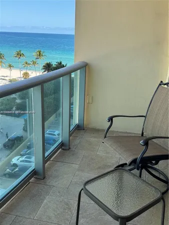 a view of a balcony