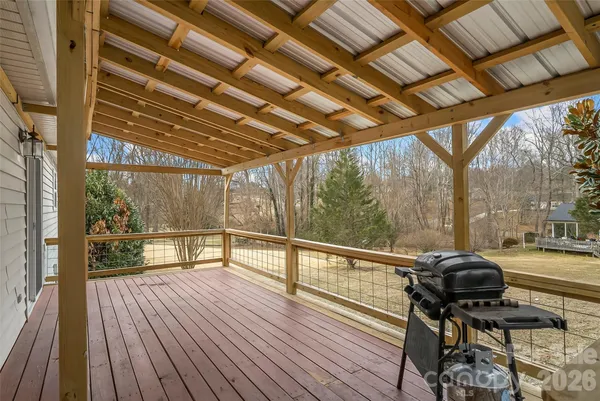 a view of a building from a window