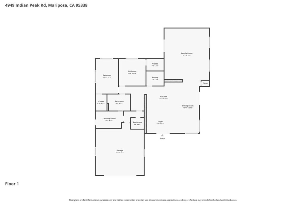 4949 Indian Peak Road Mariposa, CA 95338 - Photo 56 of 56 a picture of floor plan
