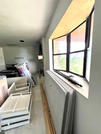 a view of kitchen and window