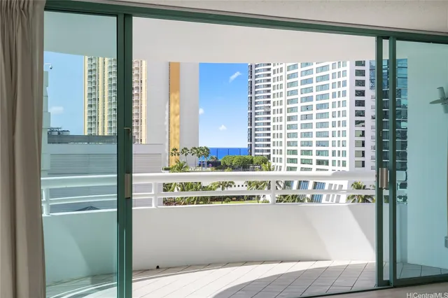 a view of a large window