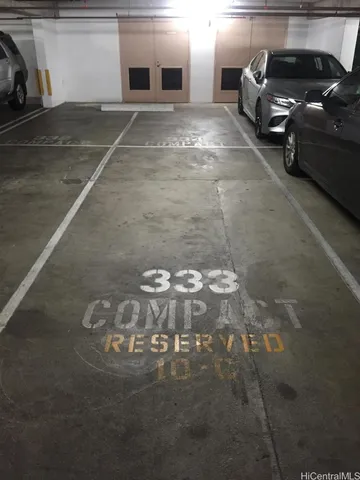 a view of parking garage