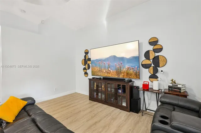 a very nice looking room with a large window