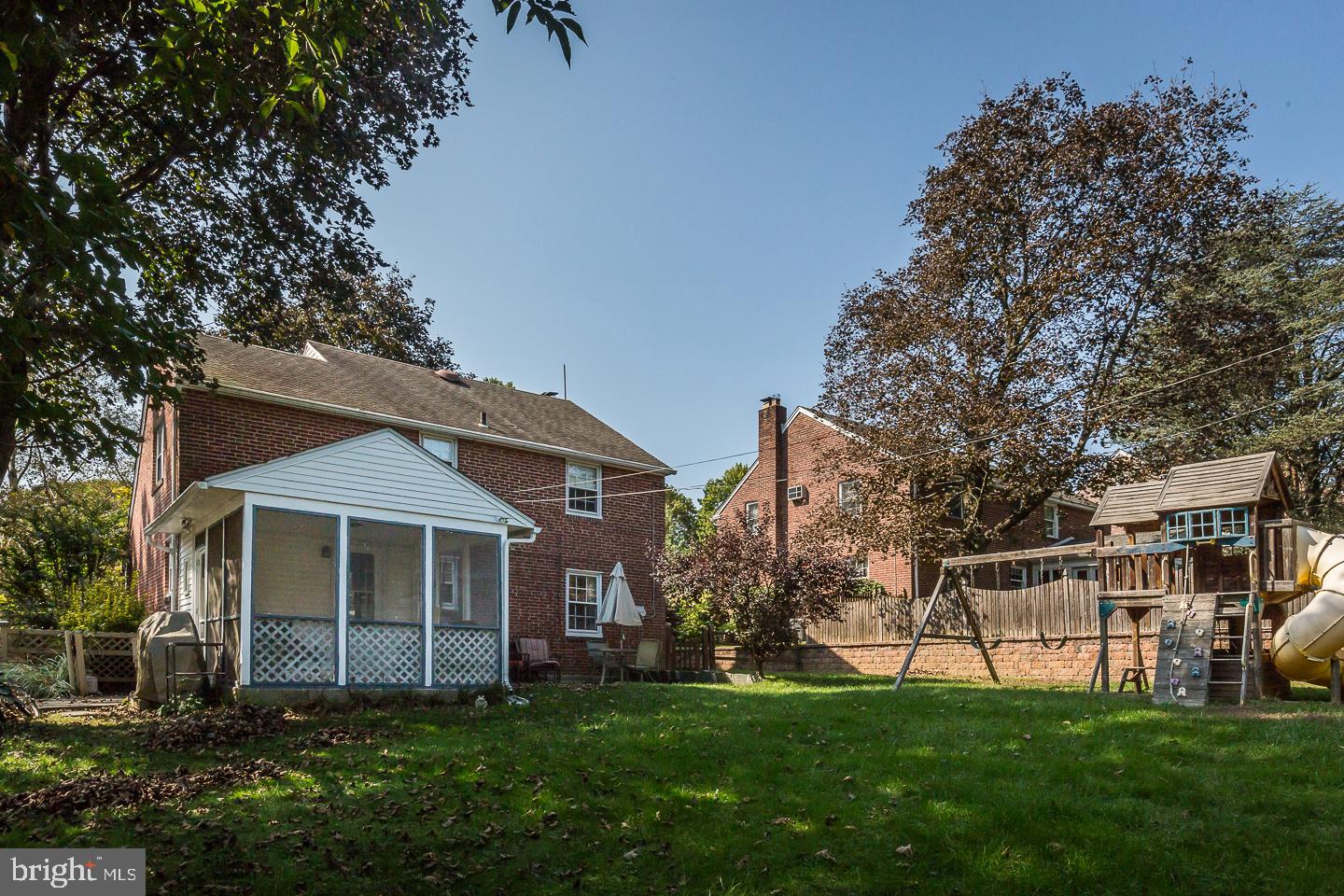 531 Weymouth Road Springfield, PA 19064 - Photo 21 of 22 Large Backyard and Enclosed Porch