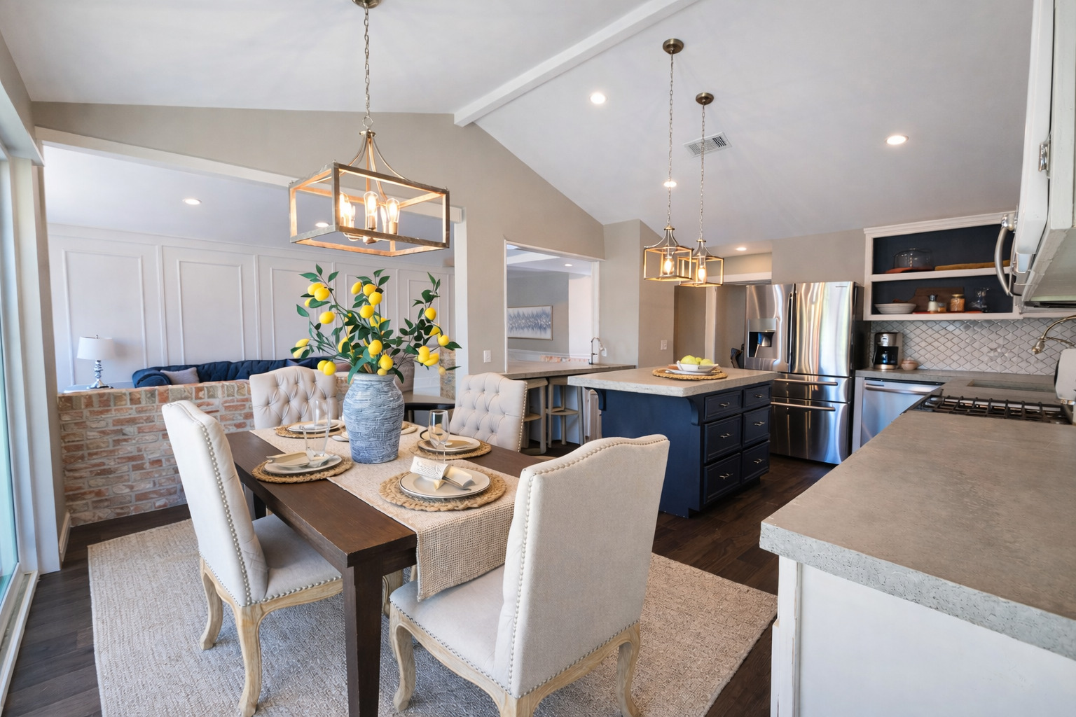 3618 Quiette Drive Austin, TX 78754 - Photo 6 of 37 a view of a dining room with furniture and a chandelier
