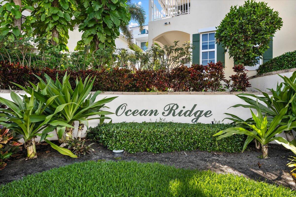 455 Ocean Ridge Way Juno Beach, FL 33408 - Photo 33 of 45 a sign on the side of a road