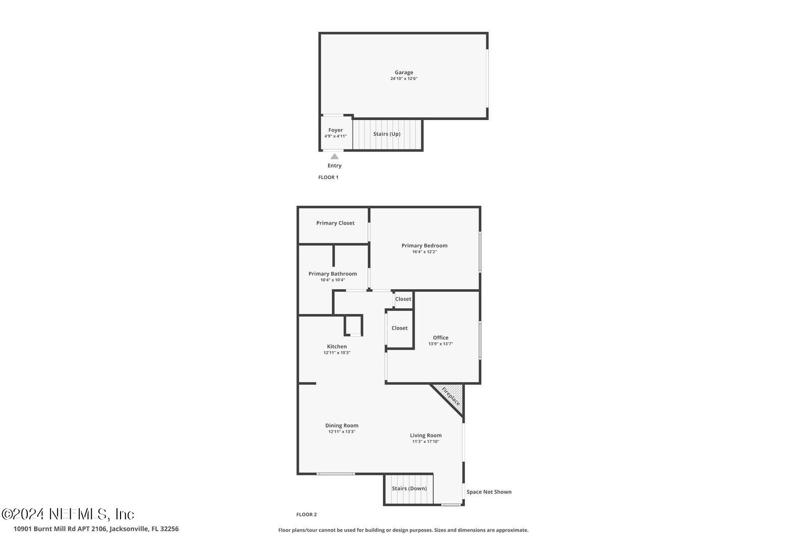 10901 Burnt Mill Road, Unit 2106 Jacksonville, FL 32256 - Photo 15 of 23 a picture of a floor plan