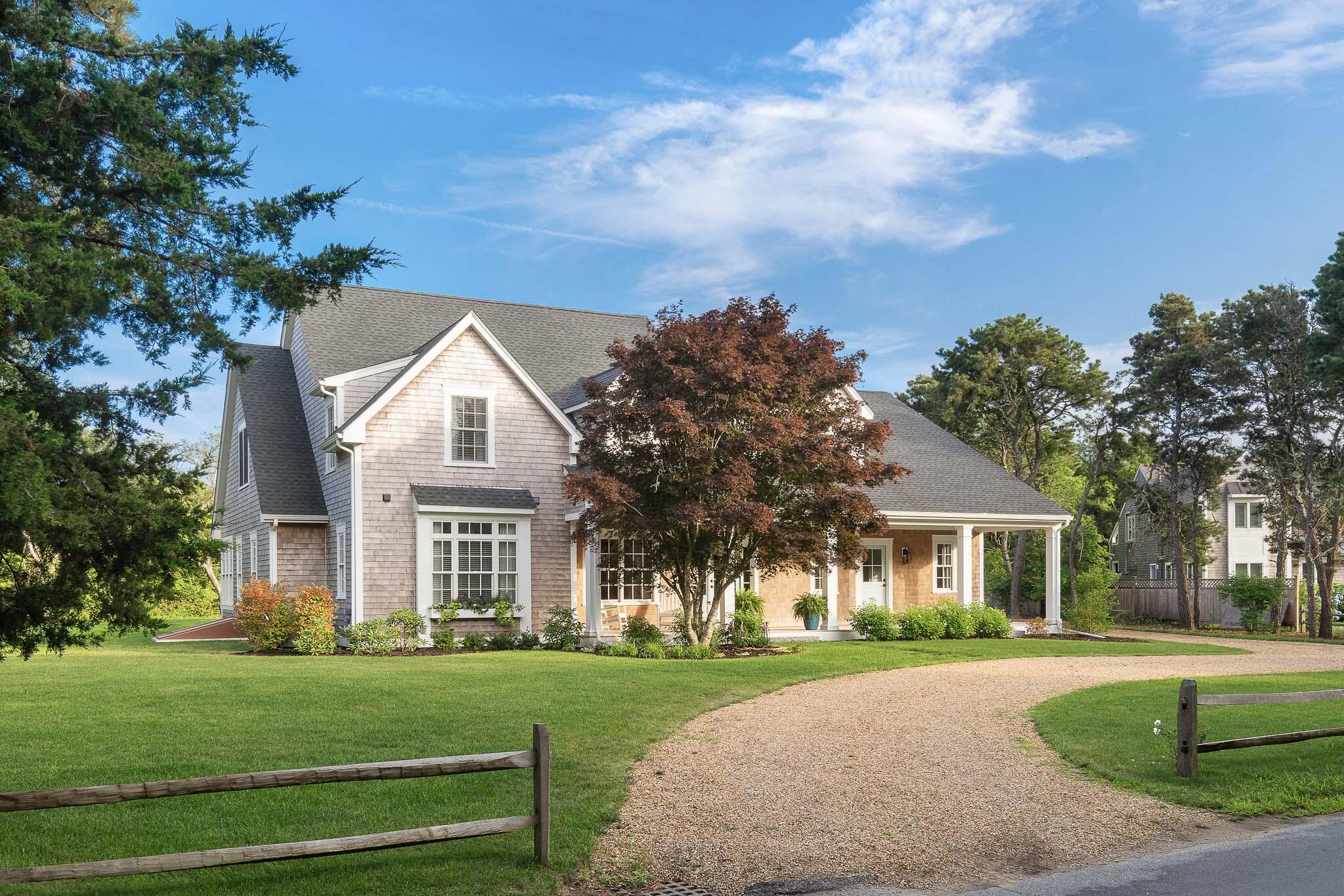 36 Crocker Drive Edgartown, MA 02539 - Photo 2 of 48 front view of a house with a yard