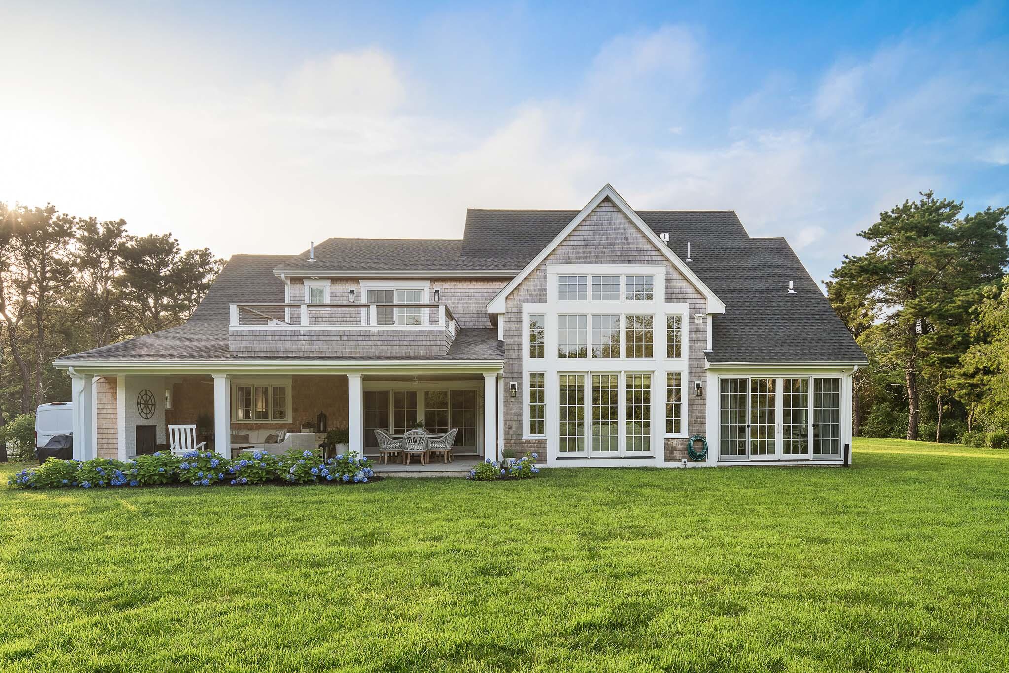 36 Crocker Drive Edgartown, MA 02539 - Photo 44 of 48 front view of a house with a garden