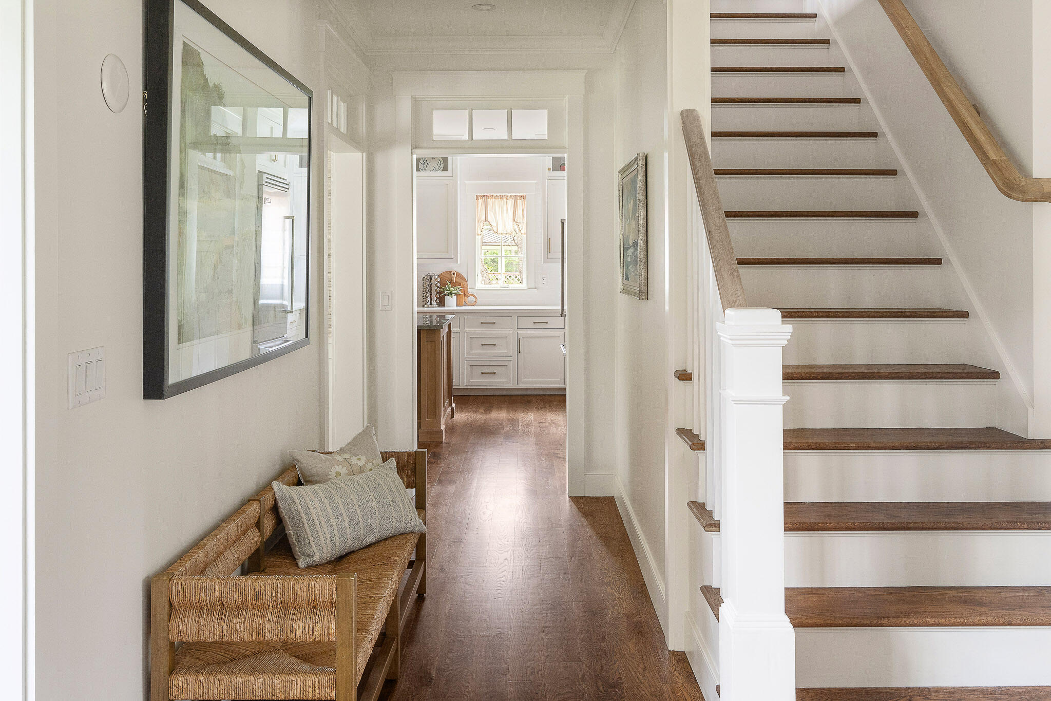 36 Crocker Drive Edgartown, MA 02539 - Photo 6 of 48 a view of a hallway with wooden floor and windows