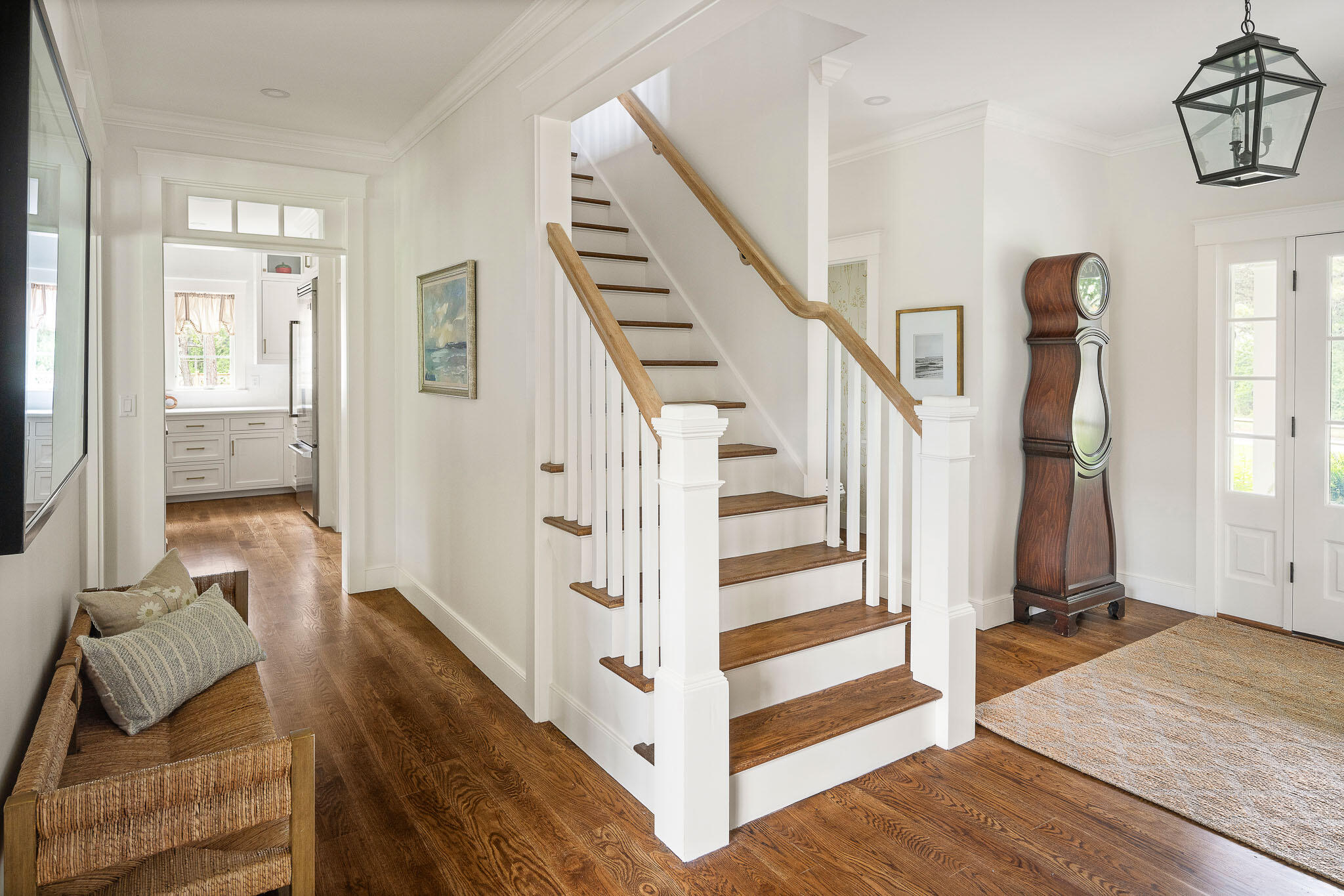 36 Crocker Drive Edgartown, MA 02539 - Photo 7 of 48 a view of entryway and hall with wooden floor