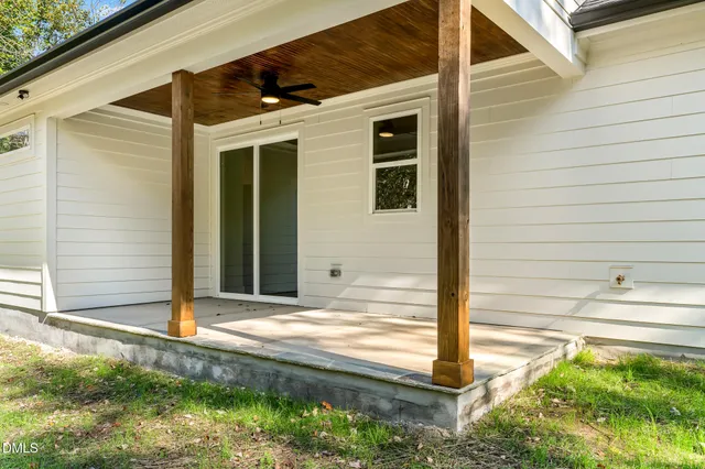 a view of a door of the house