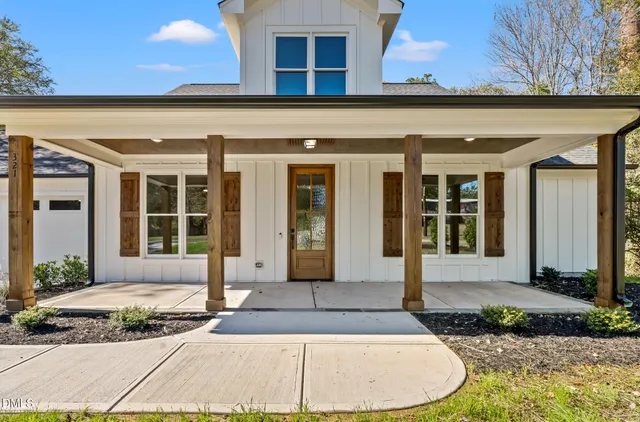 a front view of a house