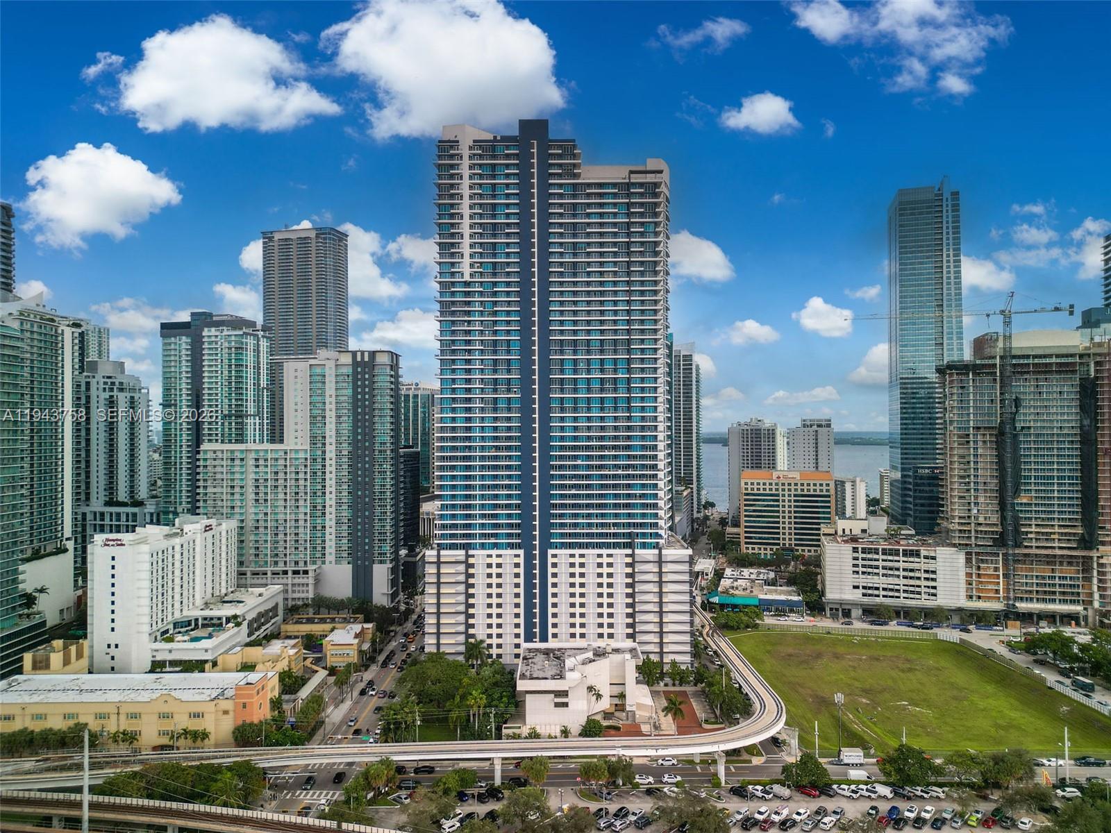 60 Southwest 13th Street, Unit 2812 Miami, FL 33130 - Photo 62 of 66 a view of a city with tall buildings